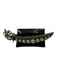 Heidi Daus Gold Tone, Green & White Antiqued Metal Rhinestone Pea Pod Brooch Gold Tone, Green & White