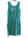 Jude Connally Size XS Blue & Green Nylon Blend Sleeveless Side Pockets Dress Blue & Green / XS