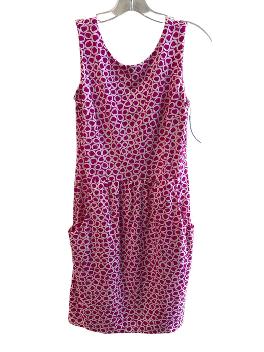 Jude Connally Size S Pink & White Nylon Blend Sleeveless Side Pockets Dress Pink & White / S
