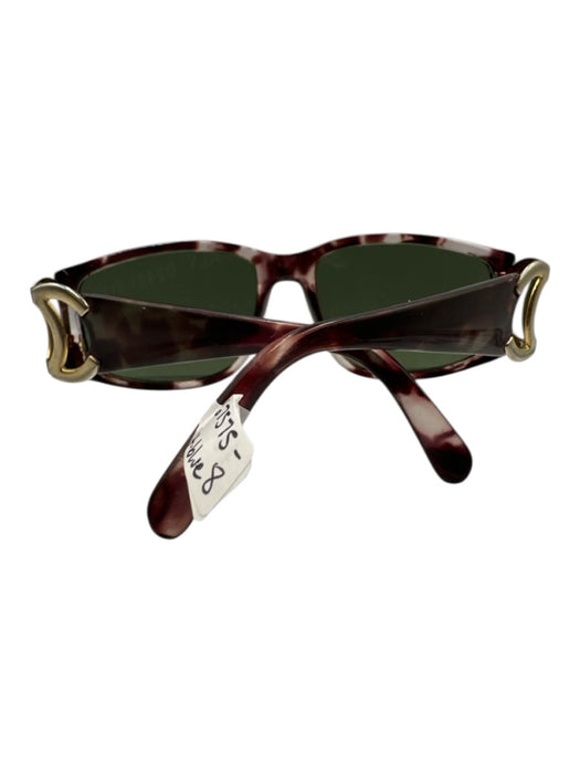 Chanel Brown & Black Acetate & Metal Side Logo Square Sunglasses Brown & Black
