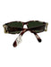 Chanel Brown & Black Acetate & Metal Side Logo Square Sunglasses Brown & Black
