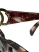 Chanel Brown & Black Acetate & Metal Side Logo Square Sunglasses Brown & Black