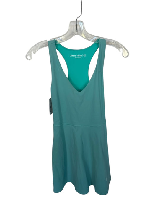 Outdoor Voices Size XS Sea Green Nylon Blend Built in bra Built in Shorts Dress Sea Green / XS