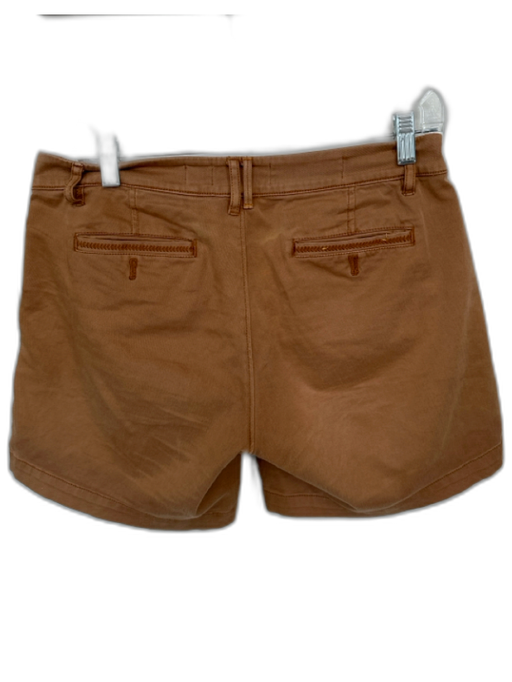 Pilcro and the Letterpress Size Est Small Brown Cotton Geo Embroidery Shorts Brown / Est Small