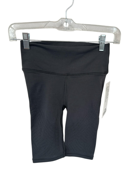 Lululemon Size 4 Black Nylon Biker Vent Athletic Shorts Black / 4
