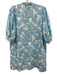 Lilly Pulitzer Size 12 Aqua, Blue, White Linen Half Sleeve Floral Dress Aqua, Blue, White / 12