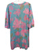 Lilly Pulitzer Size Large Blue, Pink, Brown Cotton Long Sleeve Coral Dress Blue, Pink, Brown / Large
