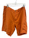 Polo Size 38 Orange Linen Blend Solid Khaki Men's Shorts Orange / 38