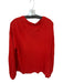 FP Beach Size S Orange Long Balloon Sleeve Knit Button Down Cardigan Sweater Orange / S