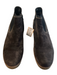 Gabor Shoe Size 6 Brown Suede Round Toe Side Zip Elastic Side Panels Booties Brown / 6