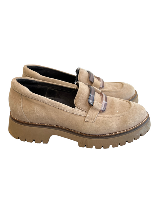 Softwaves Shoe Size 39 Beige Manmade Material Suede Loafer Decoration Shoes Beige / 39