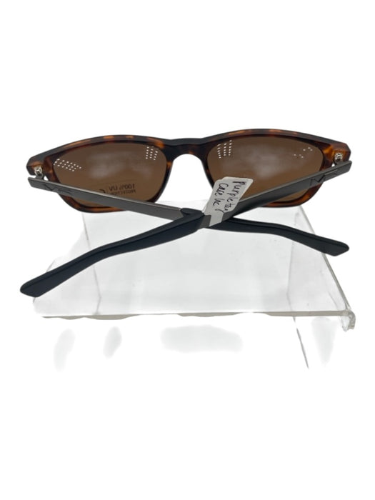 Mack Russo Brown Plastic Tortoise shell Wayfarer Case Inc. Sunglasses Brown