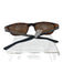 Mack Russo Brown Plastic Tortoise shell Wayfarer Case Inc. Sunglasses Brown
