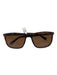 Mack Russo Brown Plastic Tortoise shell Wayfarer Case Inc. Sunglasses Brown