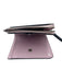 Kate Spade Pale Pink & Black Leather Flower Compact Bifold Wallets Pale Pink & Black