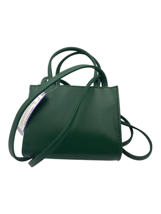 Telfar Green Faux Leather Logo Top Handle Crossbody Bag Green / Mini