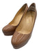 Christian Louboutin Shoe Size 38.5 Beige Leather Upper Patent Platform Pumps Beige / 38.5