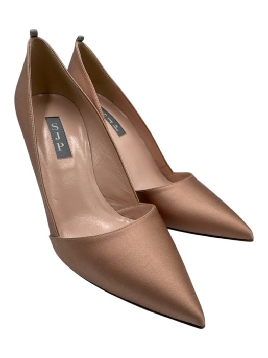 SJP by Sarah Jessica Parker Shoe Size 38.5 Champagne Pink Satin Upper Pumps Champagne Pink / 38.5