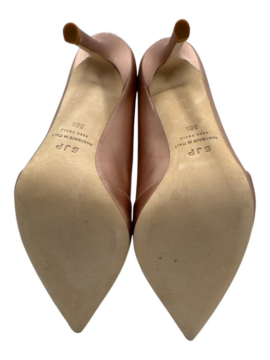 SJP by Sarah Jessica Parker Shoe Size 38.5 Champagne Pink Satin Upper Pumps Champagne Pink / 38.5