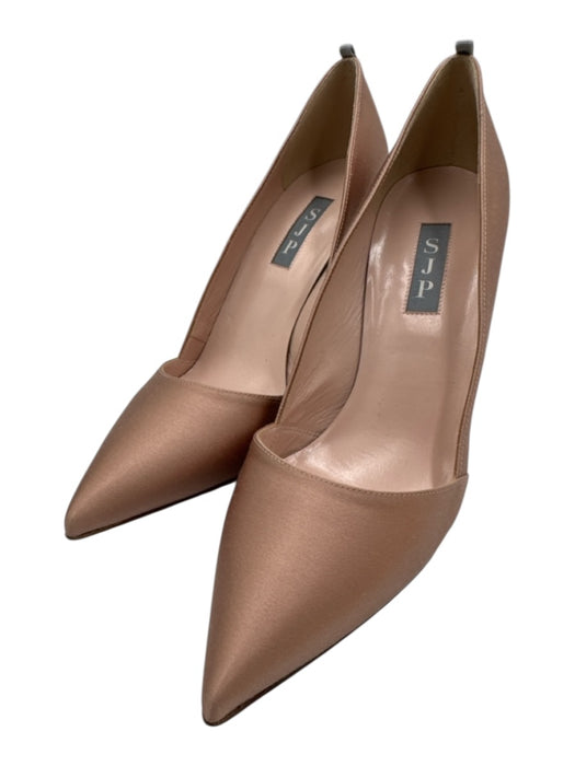 SJP by Sarah Jessica Parker Shoe Size 38.5 Champagne Pink Satin Upper Pumps Champagne Pink / 38.5