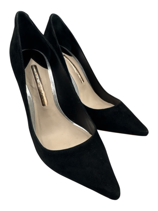 Sophia Webster Shoe Size 38.5 Black Leather Upper Suede Pointed Toe Pumps Black / 38.5