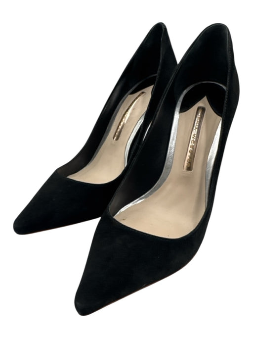 Sophia Webster Shoe Size 38.5 Black Leather Upper Suede Pointed Toe Pumps Black / 38.5