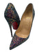 Christian Louboutin Shoe Size 38 Purple Textile & Leather Upper Glitter Pumps Purple / 38