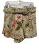 Hemant & Nandita Size XXS Beige, Green & Multi Cotton Embroidered Floral Shorts Beige, Green & Multi / XXS