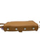 Rebecca Minkoff Tan Leather Suede Front Sliver metal Crossbody front hook Purse Tan / Small