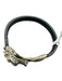 John Hardy Box & Bag Inc. Black & Blue Leather Sterling Silver Stone Bracelet Black & Blue