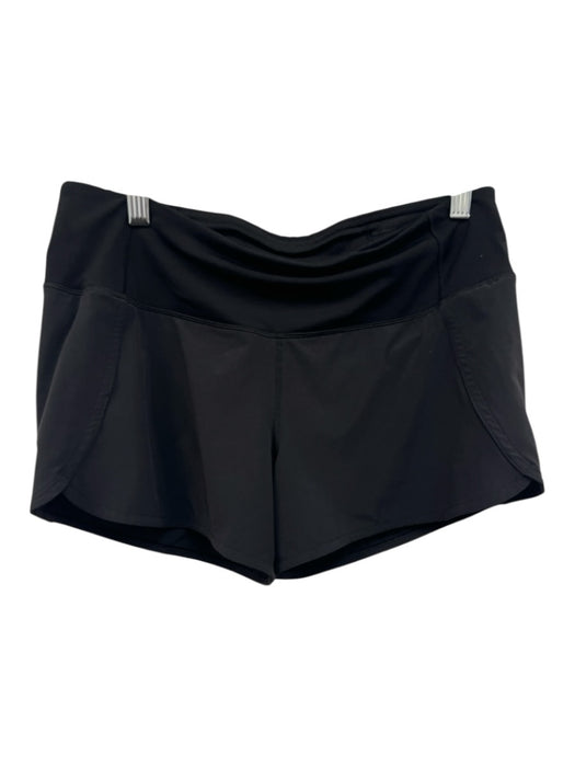 Lululemon Size 6 Black Synthetic Elastic Waist Athletic Shorts Black / 6