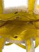 Ugg Yellow & White Leather Sheepskin Logo Snap Closure Tote Bag Yellow & White / M