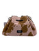 Jimmy Choo Pink, Brown & Black Pony Hair Leather Cow Print Drawstring Bag Pink, Brown & Black / XS