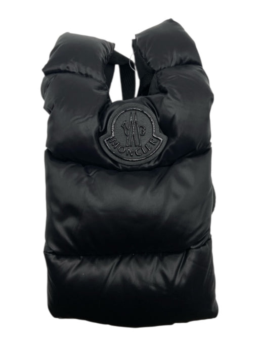 Moncler Black Nylon Puffer Crossbody Phone Bag Pouch Bag Black / XS