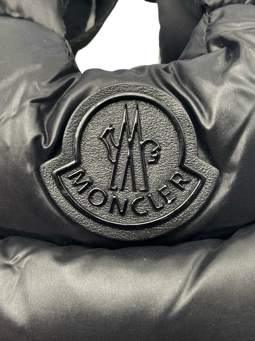 Moncler Black Nylon Puffer Crossbody Phone Bag Pouch Bag Black / XS