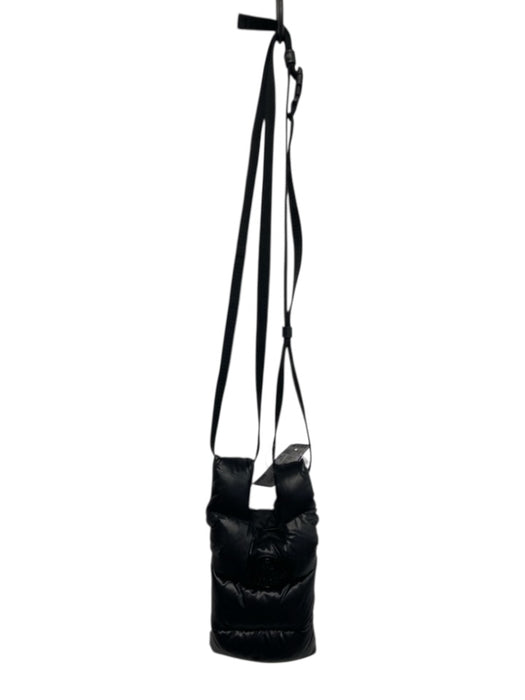 Moncler Black Nylon Puffer Crossbody Phone Bag Pouch Bag Black / XS