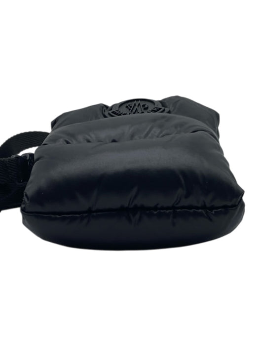 Moncler Black Nylon Puffer Crossbody Phone Bag Pouch Bag Black / XS
