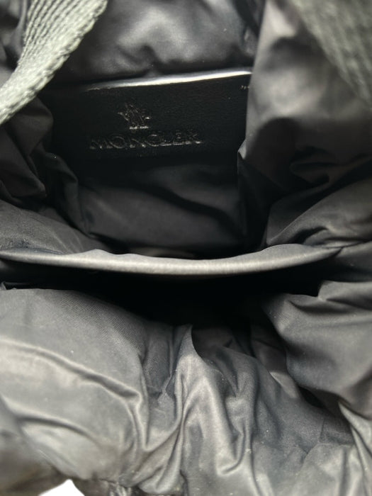 Moncler Black Nylon Puffer Crossbody Phone Bag Pouch Bag Black / XS