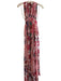 TJD Size D Multi Polyester Halter Neck Floral Print V Neck Tie Neck Dress Multi / D