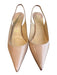 Christian Louboutin Shoe Size 40 Pale Pink Patent Leather Slingbacks Pump Shoes Pale Pink / 40