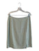 Tahari Size 12 Green & Blue Cotton & Linen Side Zip Knee Length Skirt Set Green & Blue / 12