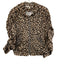 Veronica Beard Size Medium Black & Brown Polyester Long Sleeve Leopard Jacket Black & Brown / Medium