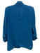 Veronica Beard Size 6 Blue Polyester 3/4 Sleeve Flap Pocket Ruched Blazer Jacket Blue / 6
