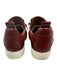 Esse Ut Esse Shoe Size 38 Burgundy Red Leather Upper Lace Up Shimmer Sneakers Burgundy Red / 38