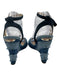 Jimmy Choo Shoe Size 38 Medium Wash Leather & Cotton Ankle Strap Fringe Wedges Medium Wash / 38
