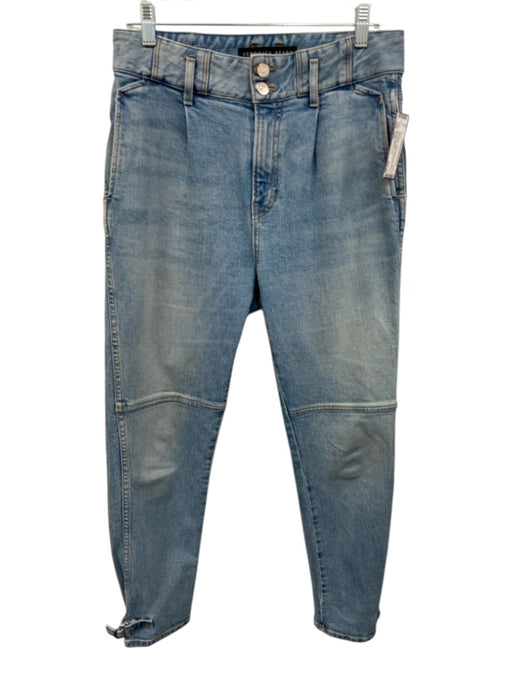 Veronica Beard Jeans Size 28/6 Light Wash Cotton Denim High Rise Tapered Jeans Light Wash / 28/6