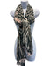 Lanvin Black & Light Pink Modal & Cashmere Blend Fringe Logo scarf Black & Light Pink / One Size