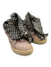 Lanvin Shoe Size 40 Pink, Black & White Suede Herringbone Wide Laces Sneakers Pink, Black & White / 40