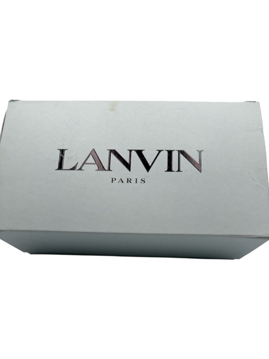 Lanvin Shoe Size 40 Pink, Black & White Suede Herringbone Wide Laces Sneakers Pink, Black & White / 40