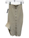 House of CB Size XS Cream White Rayon Blend Elastic Waist Ribbed Stretch Skirt Cream White / XS